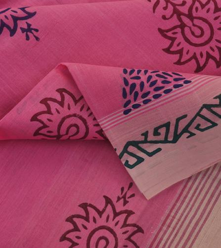 SALEM BLOCK PRINT COTTON SAREES